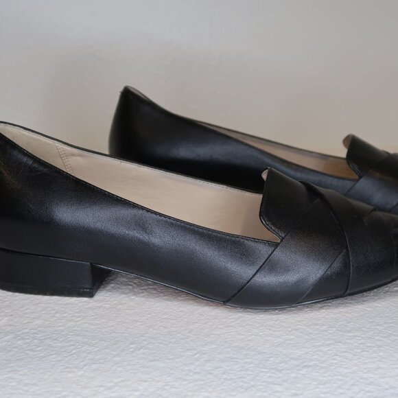 Cole Haan SIZE 7 Camila Skimmer Pointed Toe Flats Women Black Leather - Picture 7 of 8